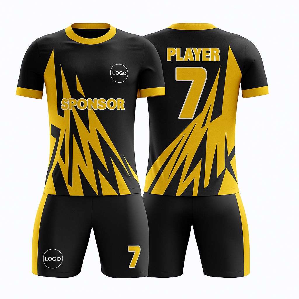 Kid's SoccerJersey - Lightning Zigzag