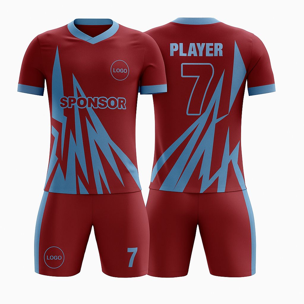 Kid's SoccerJersey - Lightning Zigzag