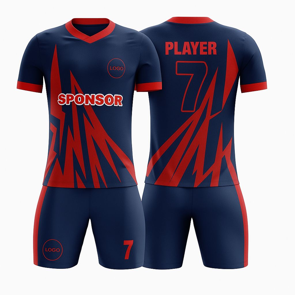 Kid's SoccerJersey - Lightning Zigzag