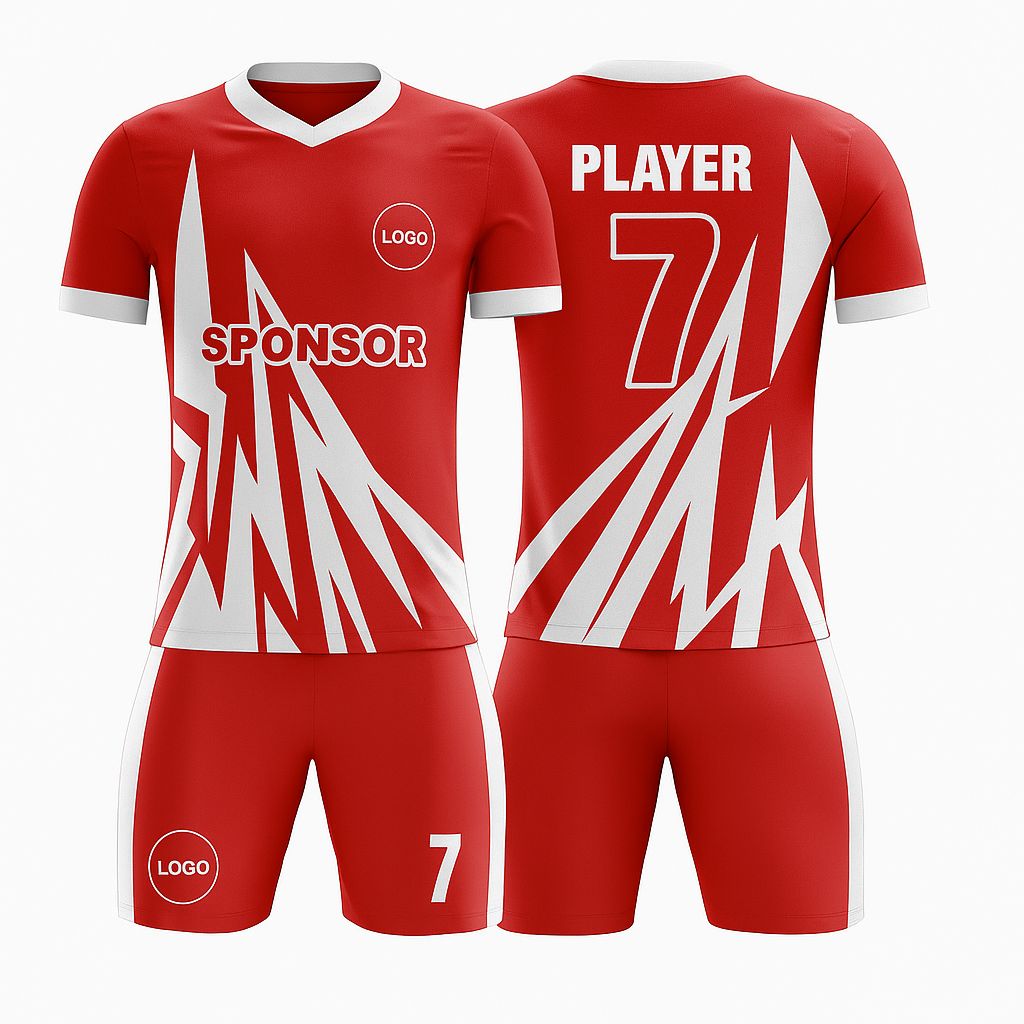 Kid's SoccerJersey - Lightning Zigzag