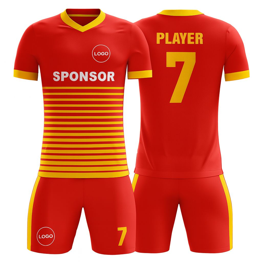 Kid's Soccer Jersey - Aqua Stripe