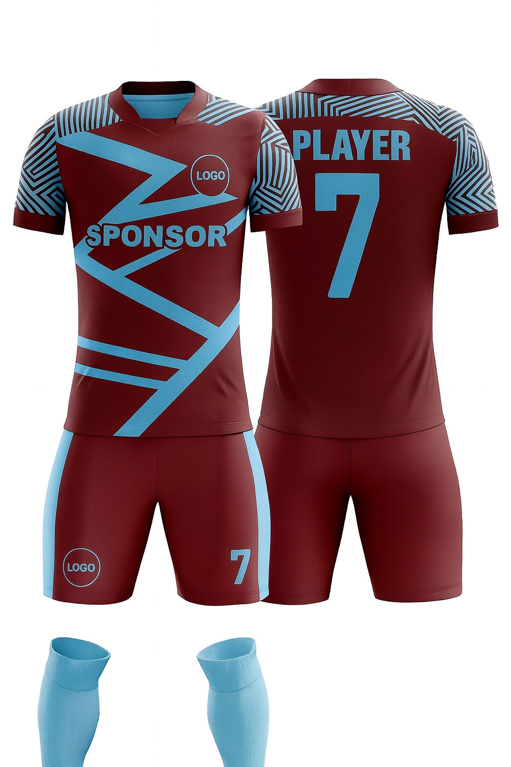 Men's Soccer Jersey - Inferno Lines