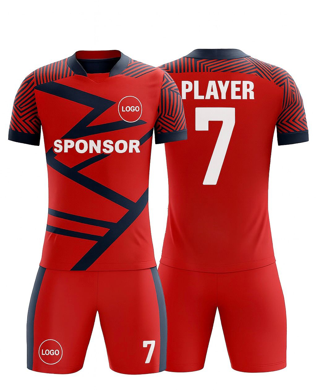 Kid's Soccer Jersey - Inferno Lines