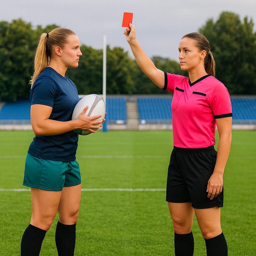 Woman Rugby Respect Referee Soccer Jersey