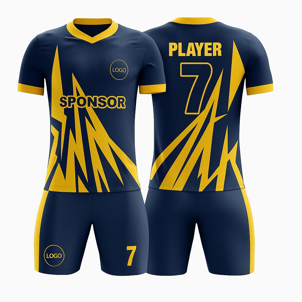 Men's SoccerJersey - Lightning Zigzag