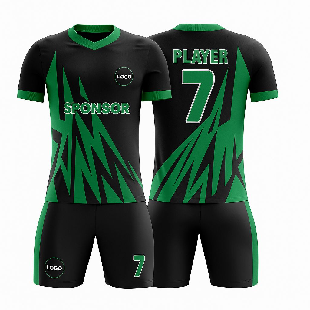 Kid's SoccerJersey - Lightning Zigzag