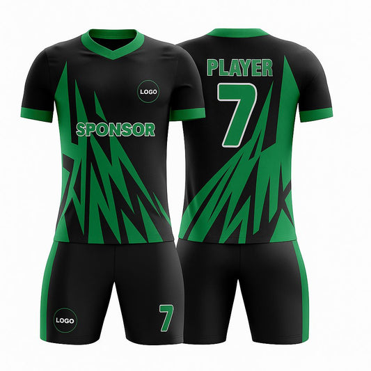 Kid's SoccerJersey - Lightning Zigzag