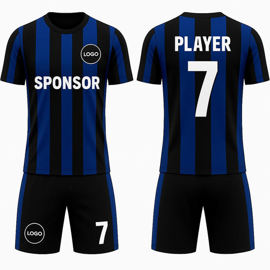 Women's Inter Striped  Soccer Jersey