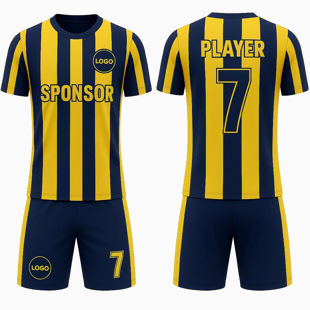 Men's Inter Striped  Soccer Jersey