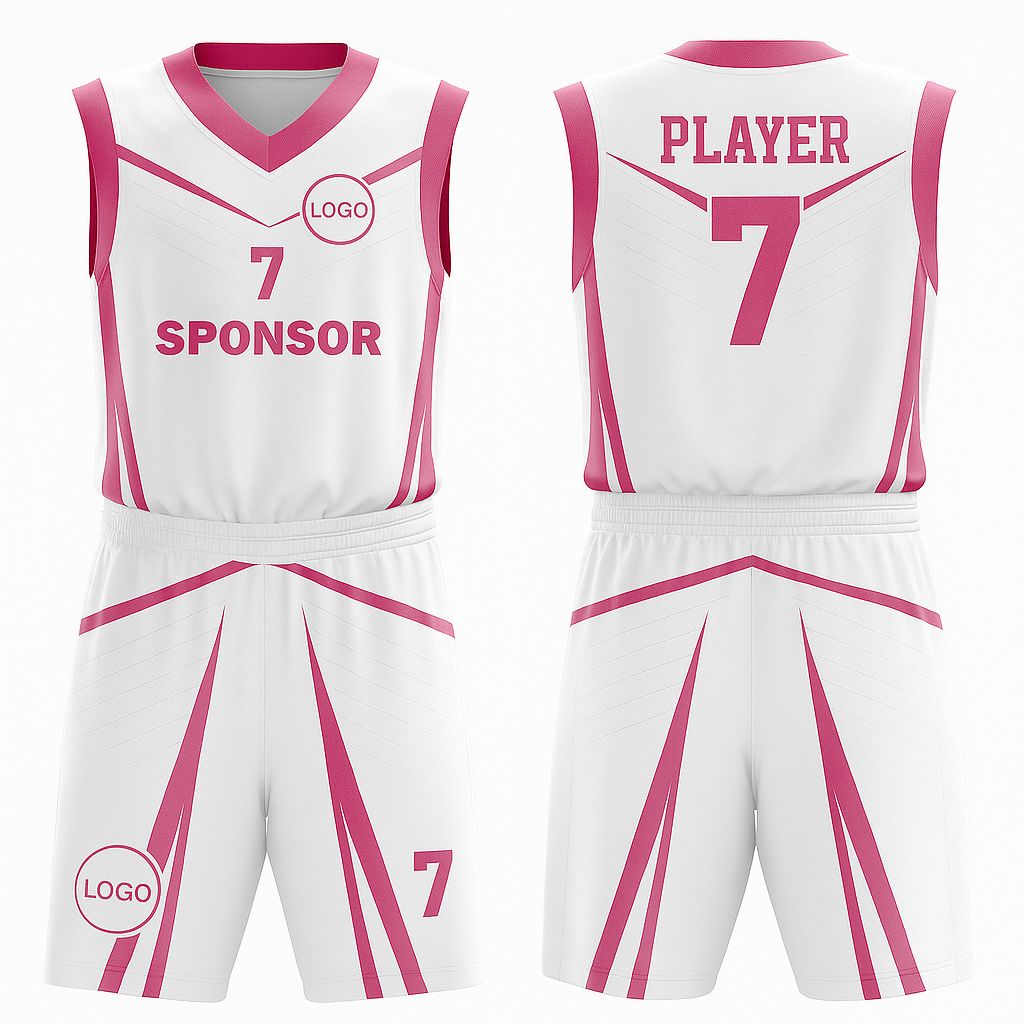 JJ Matrix Basketball Jersey (White Base)