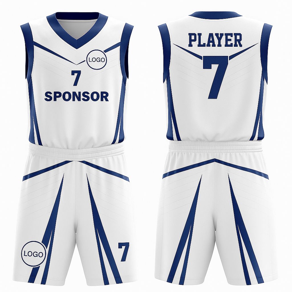 JJ Matrix Basketball Jersey (White Base)