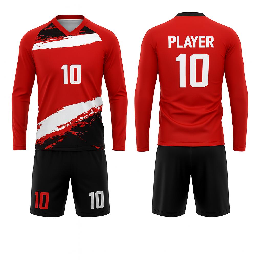JJ Man Long Sleeve Strike Volleyball Kit