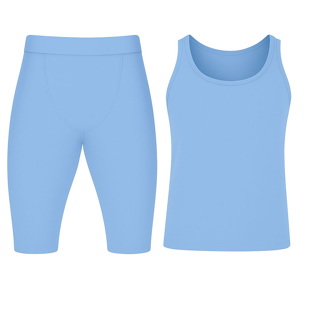 JJ Men's Athletics Training and Fitness Jersey with Short-Tights