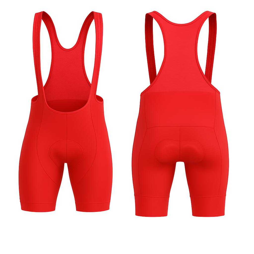 JJ Cycling One Color Tights with Suspenders