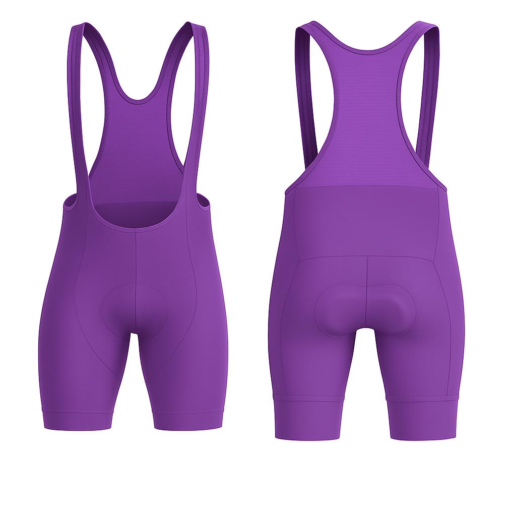 JJ Cycling One Color Tights with Suspenders