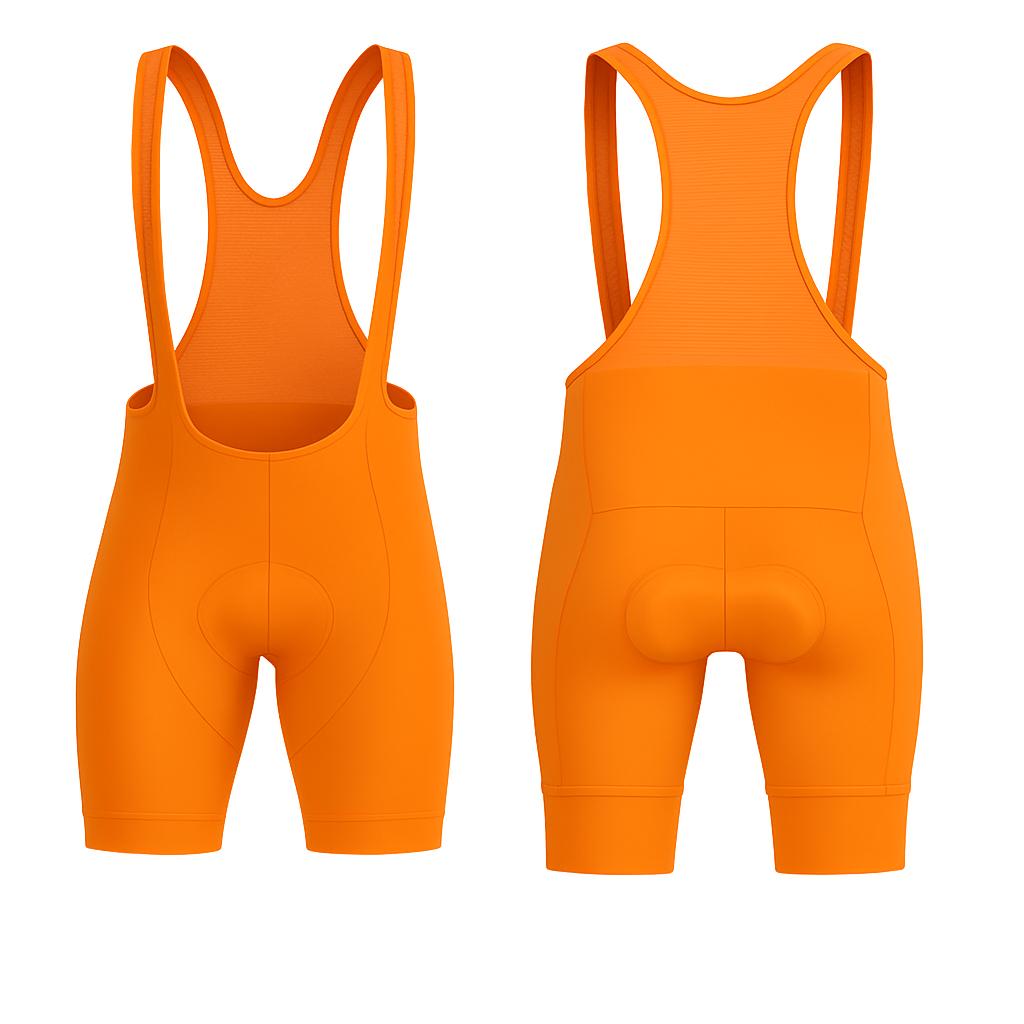 JJ Cycling One Color Tights with Suspenders