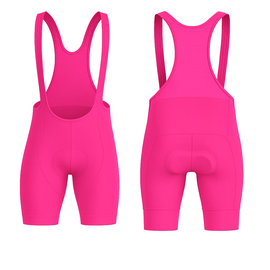 JJ Cycling One Color Tights with Suspenders