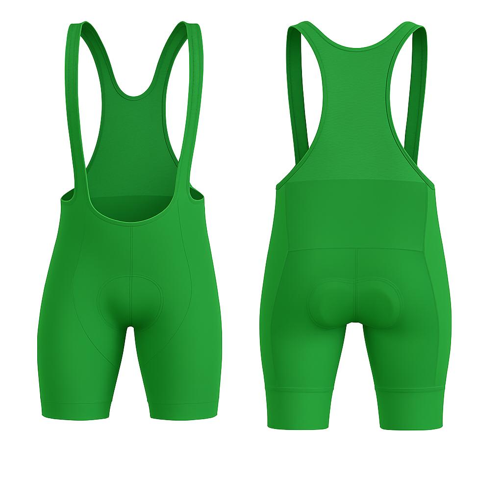 JJ Cycling One Color Tights with Suspenders