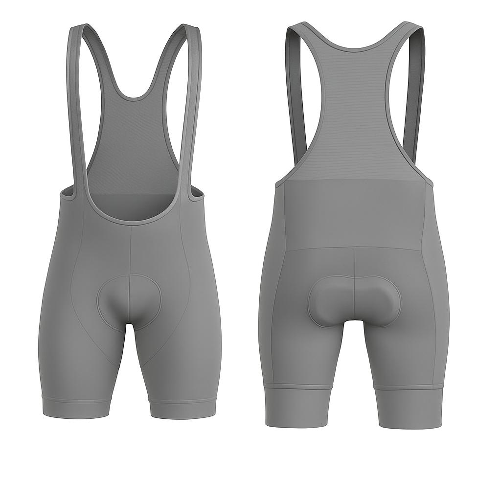 JJ Cycling One Color Tights with Suspenders