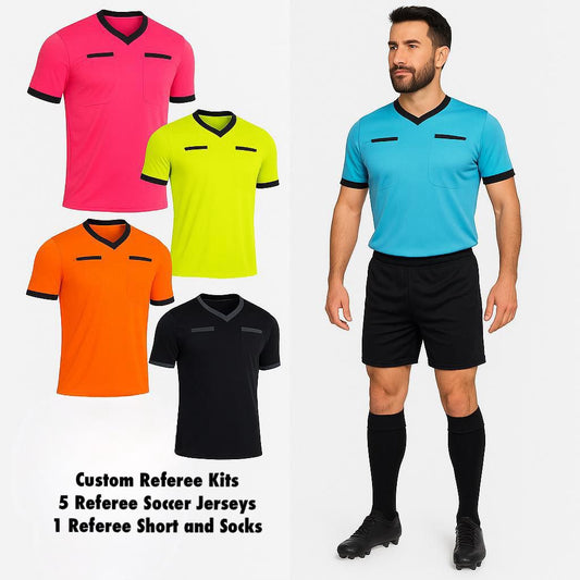 Men Respect Refere Soccer Jersey Kits